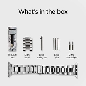 Mua Dây đeo Thép dành cho Apple Watch Series 1/2/3/4/5/6/7/SE (38/40mm) - (42/44mm) Spigen Modern Fit - hàng chính hãng