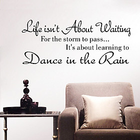 Decal dán tường Dance in the rain (25 x 58 cm)