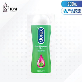 Gel bôi trơn massage - Durex Lô Hội - Chai 200ml - 1 tuýp