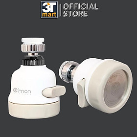 Mua Bộ 2 đầu vòi rửa bát chén tăng áp điều hướng xoay 360 độ với 3 chế độ nước C mon DV-03 (trắng)