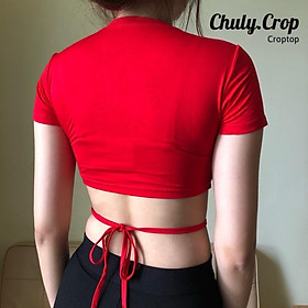 Áo croptop đan dây eo siêu xinhchất vải đẹp, mịn - mỏng - mátBao ôm form