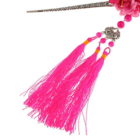 Women Fringed Hair Stick Pin with Beads Tassels Hair Accessories