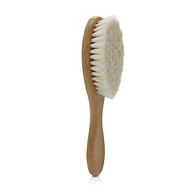 Wooden Baby Hair Brush for Newborns Infant Hair Comb Soft Wool Hair Scalp Massage Ideal for Baby Cradle Cap Care
