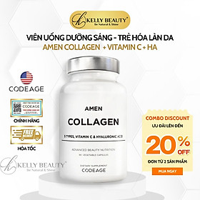 Viên Uống Dưỡng Sáng, Trẻ Hóa Da CODEAGE Amen Collagen + C + HA | Kelly Beauty