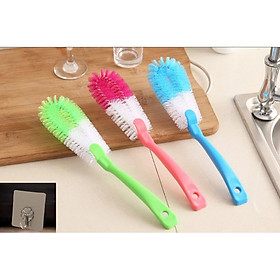 Mua Bộ 2 Cây Cọ Rửa Cốc Chén Ly Bình Sữa Hàng Chất Lượng Cao - (Màu ngẫu nhiên+ tặng kèm móc dán tường)