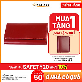 Ví Bóp Nữ Da Bò Thật Cầm Tay Clutch Handmade Cao Cấp Galaxy Store GVNUA06 - Hàng Chính Hãng (20x11 cm)