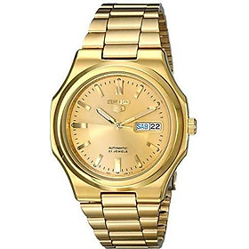 Seiko Men's SNKK52 Seiko 5 Automatic Gold-Tone Stainless Steel Bracelet Watch