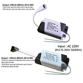 Nguồn drive tăng phô chấn lưu cho đèn Led panel ốp trần âm trần 9w 12w 18w 24w DLP-x-x