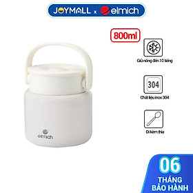 Mua Bình Đựng Thức Ăn Giữ Nhiệt Inox Elmich EL8336 800ml Hàng Chính Hãng Kèm Muỗng Có Thể Ủ Cháo-JoyMall