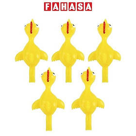 Đồ Chơi Bộ 5 Gà Bay Squishy Ná Dính Tường - BAOPEI BB016