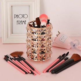 Crystal Makeup Brush Holder Container for Cosmetics Eyebrow Pencil Pen