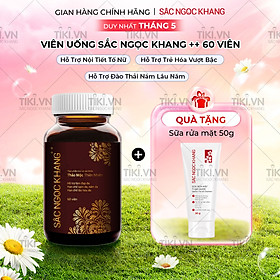 Viên Uống Sắc Ngọc Khang ++ chống lão hóa da, giảm nám, tàn nhang cao cấp (Hộp 60 Viên)
