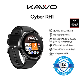 Đồng hồ thể thao thông minh KAVVO Cyber RH1 | Bluetooth 5.0 | TFT HD 1.39 inch - Hàng chính hãng - Bảo hành 12 tháng