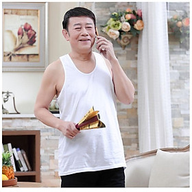 Áo thun trắng mặc nhà nam trung niên, cho bố cho ông