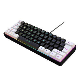 Gaming Keyboard Portable Ergonomic RGB Mechanical Keyboard for Computer
