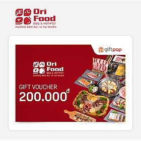 Evoucher Phiếu Quà Tặng Orifood BBQ & Hotpot 200K