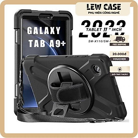 Ốp Lưng Samsung Galaxy Tab A9 Plus chống sốc xoay 360 cầm tay kèm chân dựng