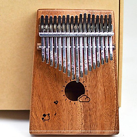 Wooden 17 Keys Kalimba Thumb Piano Musical Instrument Accessory for Piano Lovers