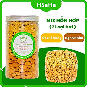 Mix Hạt Dinh Dưỡng Tách Vỏ 2 Loại ( Hạt óc chó Vàng + Hạnh Nhân )  HSaHa  