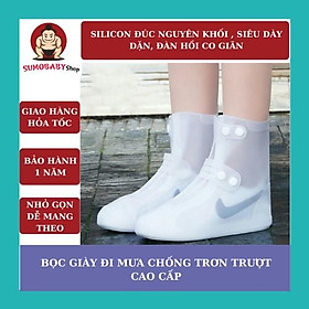 Mua Ủng đi mưa silicon thời trang  Bọc giày đi mưa silicon chống trơn trượt cao cấp