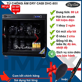 Mua TỦ CHỐNG ẨM DRY-CABI DHC80II  80LÍT NGANG - HÀNG CHÍNH HÃNG