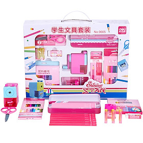 Bộ Bút Màu Nước Và Đồ Dùng Học Tập Deli 70661 (100 Màu) (108 Món)
