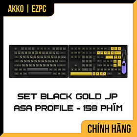 Mua Keycap Cho Bàn Phím Cơ AKKO Hàng Chính Hãng Black Gold JP