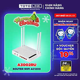 Mua Router WiFi băng tần kép Gigabit AC1200 - A3002RU - TOTOLINK HÀNG CHÍNH HÃNG