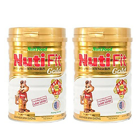Combo 2 hộp Sữa Bột Nutifood cho trẻ trên 2 tuổi thừa cân béo phì - Nuti Fit Gold lon 900g