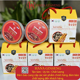 Hồng sâm thái lát tẩm mật ong Ginseng King hũ 200g