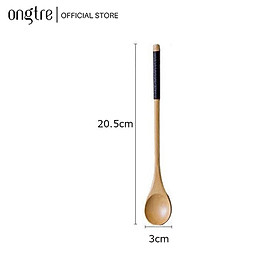 Thìa Muỗng Gỗ cán dài ONGTRE Nhiều Kích Cỡ