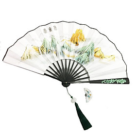 Quạt ngọc thanh côn lôn phiến tam sinh tam thế phong cách cổ trang cổ điển cosplay