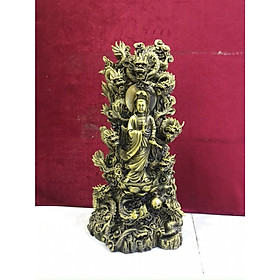 Phật cửu rồng - Vật phẩm phong thủy (kt 39x19cm)