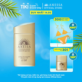 Kem chống nắng dưỡng da dạng sữa bảo vệ hoàn hảo Anessa Perfect UV Sunscreen Skincare Milk SPF 50+ PA++++ 60ml