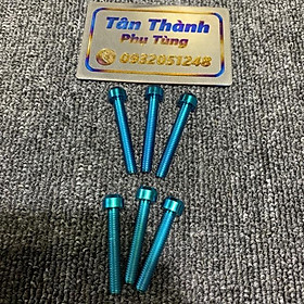 Ốc Titan dành cho các loại xe 6x40, 6x35 xanh tím, lục bảo đầu trụ