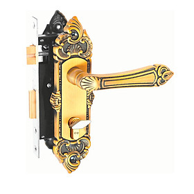 Ổ khoá cửa tay gạt Việt Tiệp 04342 hợp kim màu vàng dành cho các loại cửa thông phòng