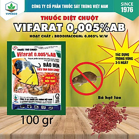 COMBO THUỐC DIỆT CHUỘT - 2 GÓI - VIFARAT 0.005% AB (100gr)