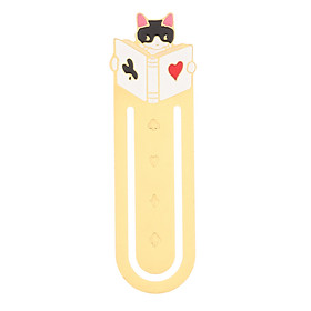 Bookmark Kim Loại Mèo Lười Đọc Sách