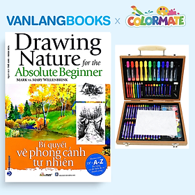 Sách Bí Quyết Vẽ Phong Cảnh Tự Nhiên + Bộ Màu Vẽ Đa Năng Hộp Gỗ M88 - Vanlangbooks x Colormate - vanlangbooks