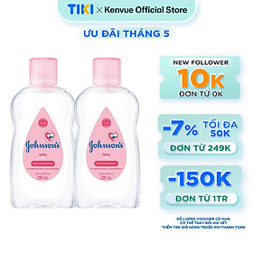 Combo 2 Chai Dầu Mát Xa Johnson's Baby Oil 200ml