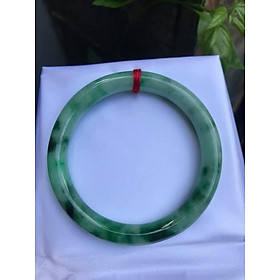 Vòng LÝ SƠN THỦY ĐẸP 49 Chất liệu đá cẩm thạch tự nhiên Màu Xanh Ngọc Ngà Đẹp Đậm Dần 1 Bên Vòng Sang nữ 49kg đến 58kg