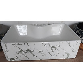 Mua LAVABO ĐẶT BÀN HỌA TIẾT VÂN MÂY - CHẬU RỬA MẶT