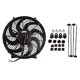 14Inch 12V Push/Pull  Engine Bay Cooling  Mount Kit