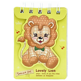 Sổ Lò Xo Nhí Hình Gấu Bông A-484 - Sư Tử Bông