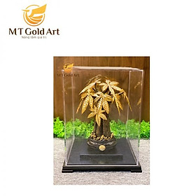 Mua Cây kim ngân dát vàng MT Gold Art M03(40x30x30cm)- Hàng chính hãng  quà tặng dành cho sếp  khách hàng  đối tác