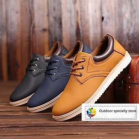 Giày da nam cột dây thời trang