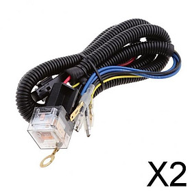 2x12V Electric Horn Relay Wiring Harness Kit for Grille Mount Blast Tone Horn