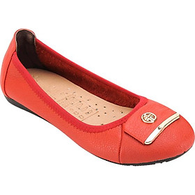 Giày Nữ Búp Bê Da Bò Huy Hoàng HT7910 - Cam