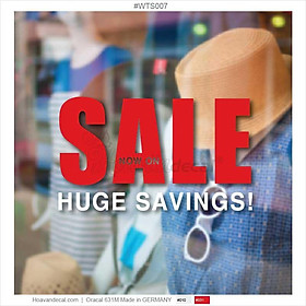 Mua Mẫu decal giảm giá dán kính Huge saving