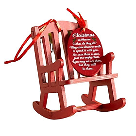 Mini Christmas Rocking Chair Ornament Christmas in Heaven Memorial Holiday